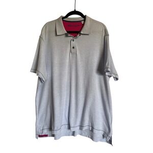 Robert Graham Mens 2XL Polo Shirt Classic Fit Light Blue Short Sleeve‎